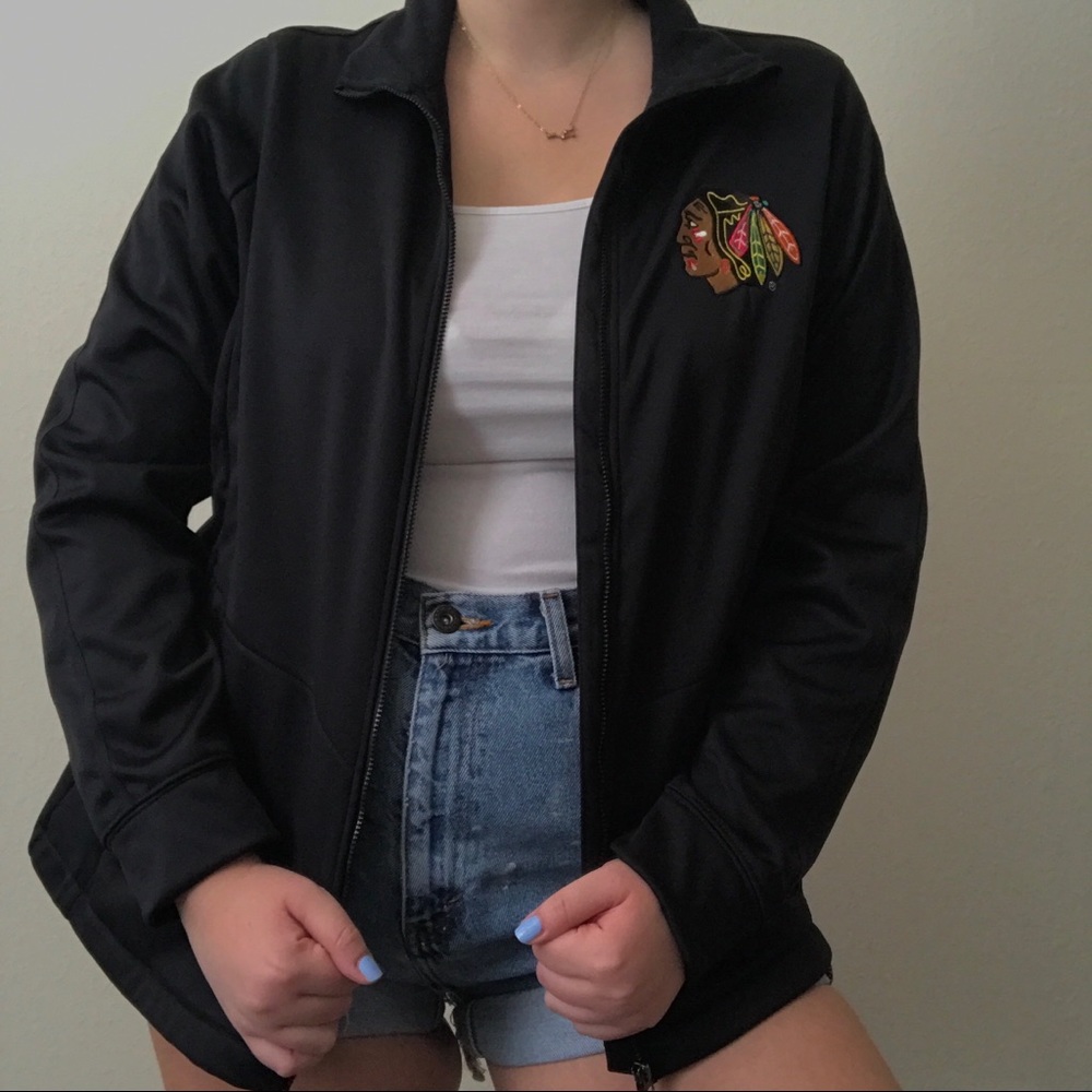 Blackhawks golf jacket
